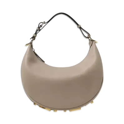 FENDI Graphy Small Leather Bag "Dub Gray"