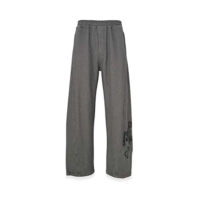 HYSTERIC GLAMOUR UP DOWN GIRL Denim Easy Pants "Charcoal Gray"