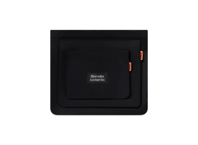 Mercedes Anchor inc. Detachable Zip Pouch Set "Black"
