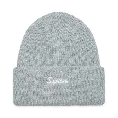 Supreme Loose Gauge Beanie "Light Grey"