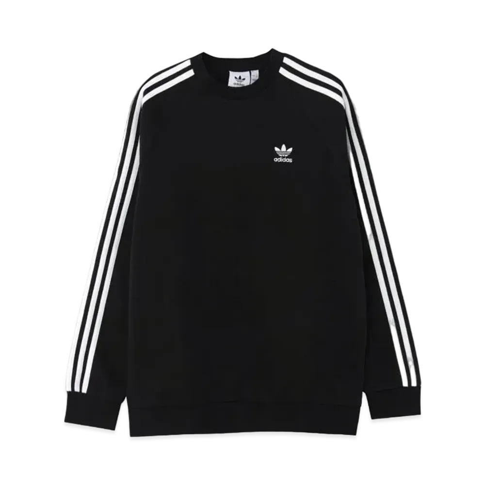 adidas Adicolor Classics 3 Stripe Crewsweat "Black"