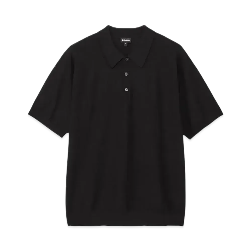 Goldwin Whole Garment Wool Blend Knit Polo Shirt (Unisex) "Black"
