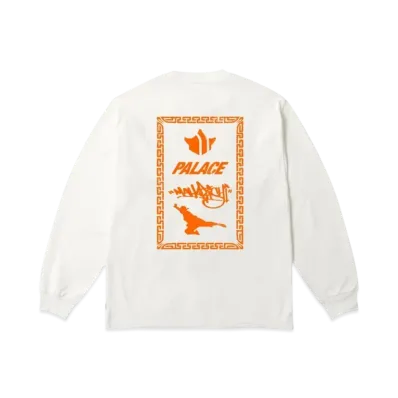 PALACE x MAHARISHI Shaolin Tag Longsleeve "White"