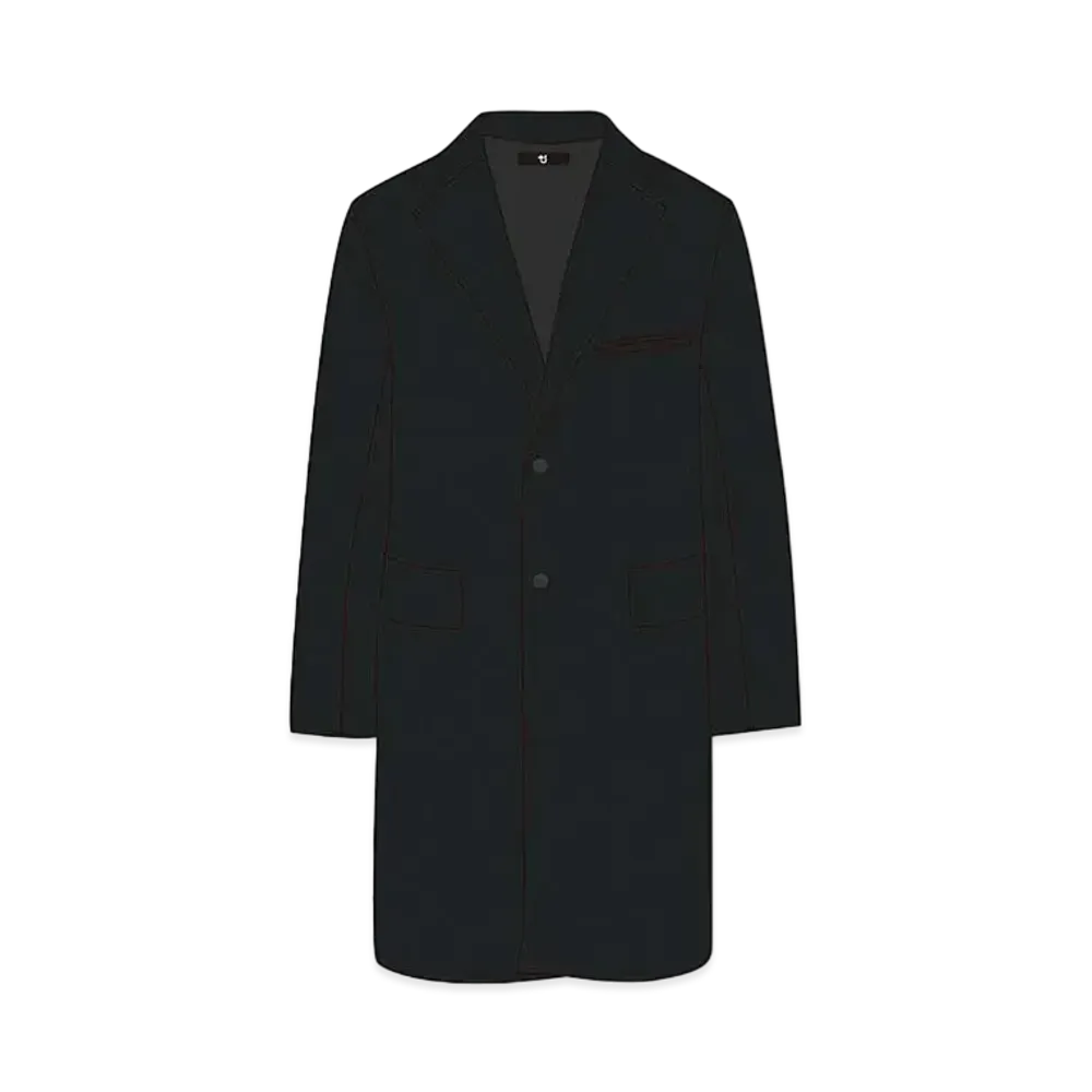 UNIQLO +J Wool Blend Chester Coat 445768 "Black"