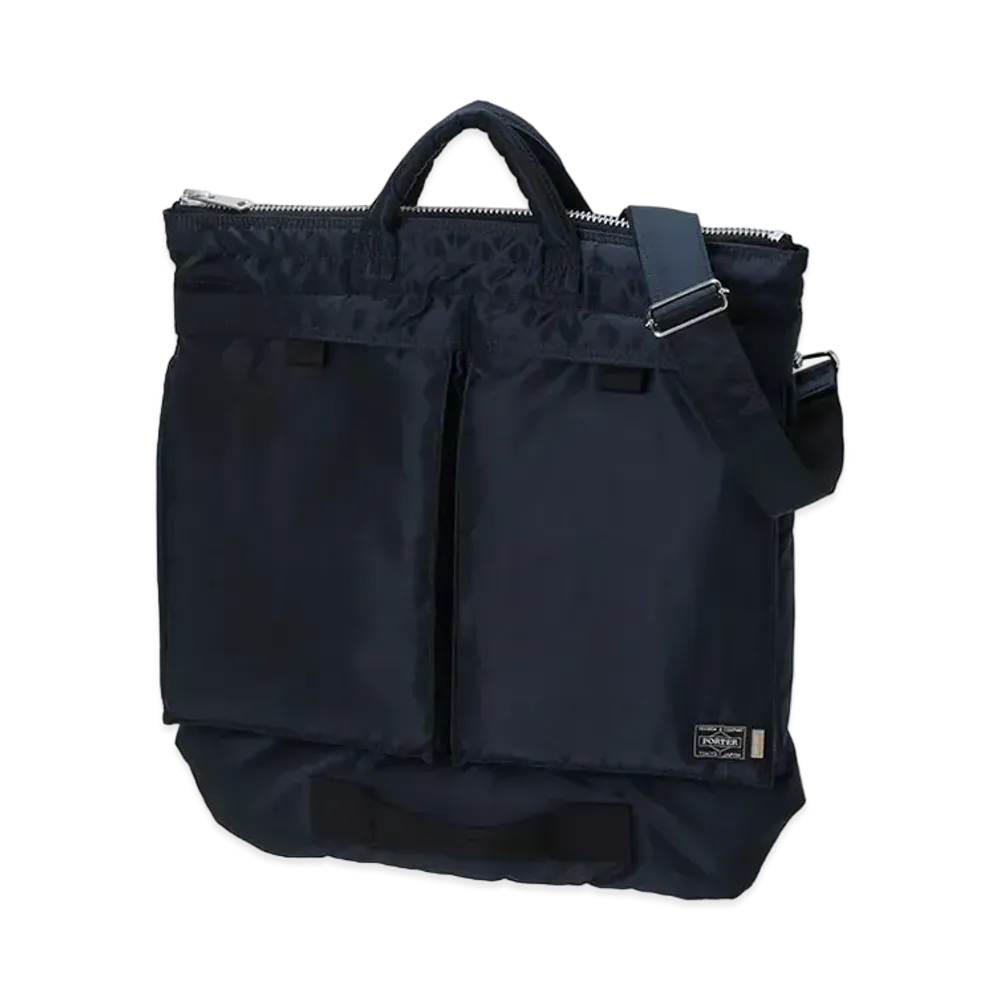 PORTER TANKER x JJJJound 2Way Helmet Bag "Iron Blue"