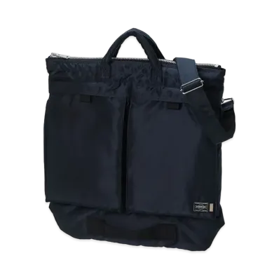 PORTER TANKER x JJJJound 2Way Helmet Bag "Iron Blue"