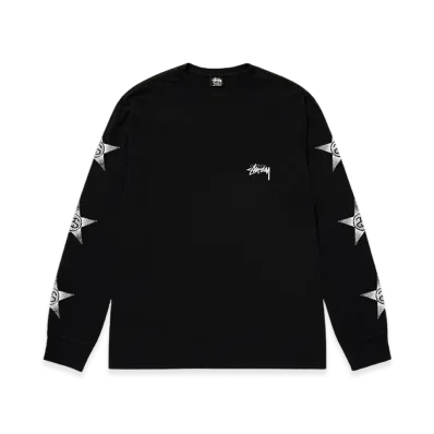 Stussy Stars LS Tee "Black"