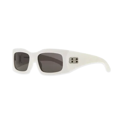 BALENCIAGA Acetate Sunglasses "White"