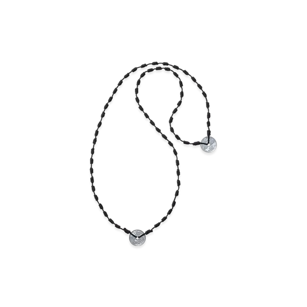NEIGHBORHOOD Cord Coin Necklace "Black"