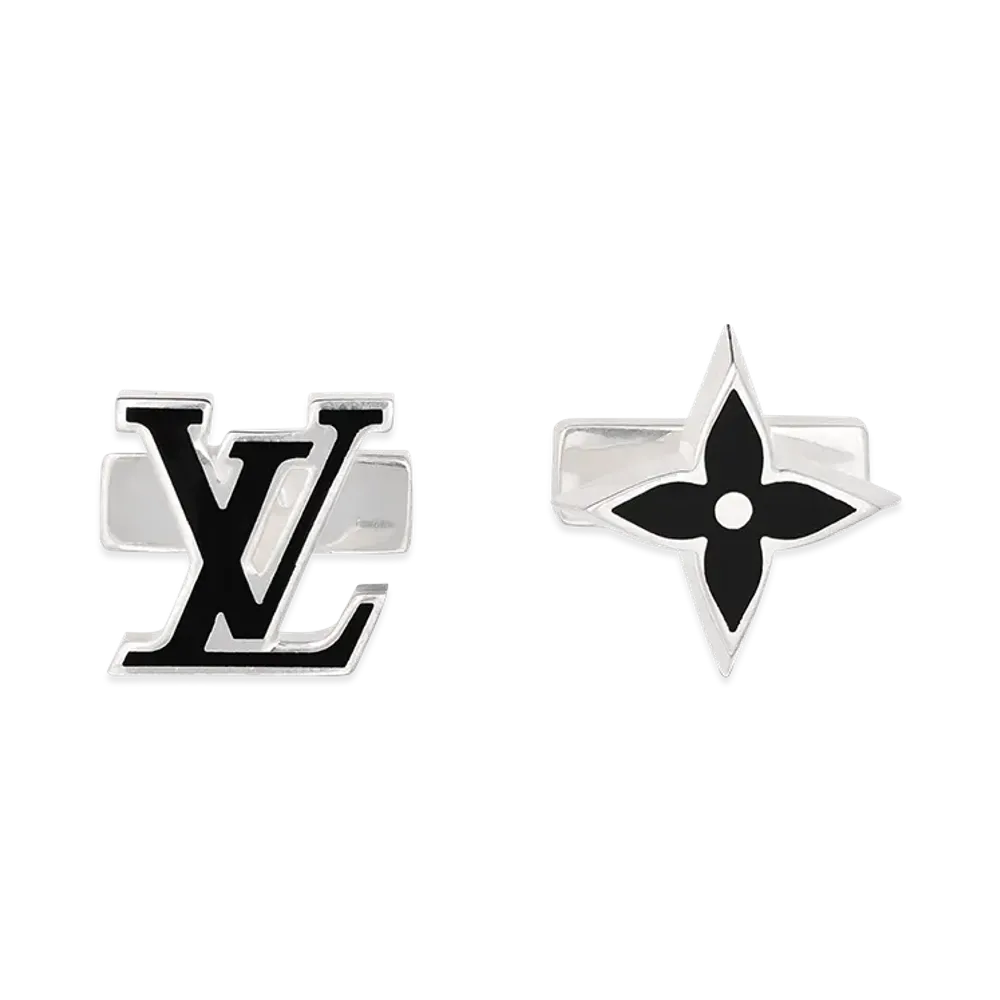 Louis Vuitton Cufflinks LV Spike "Silver"