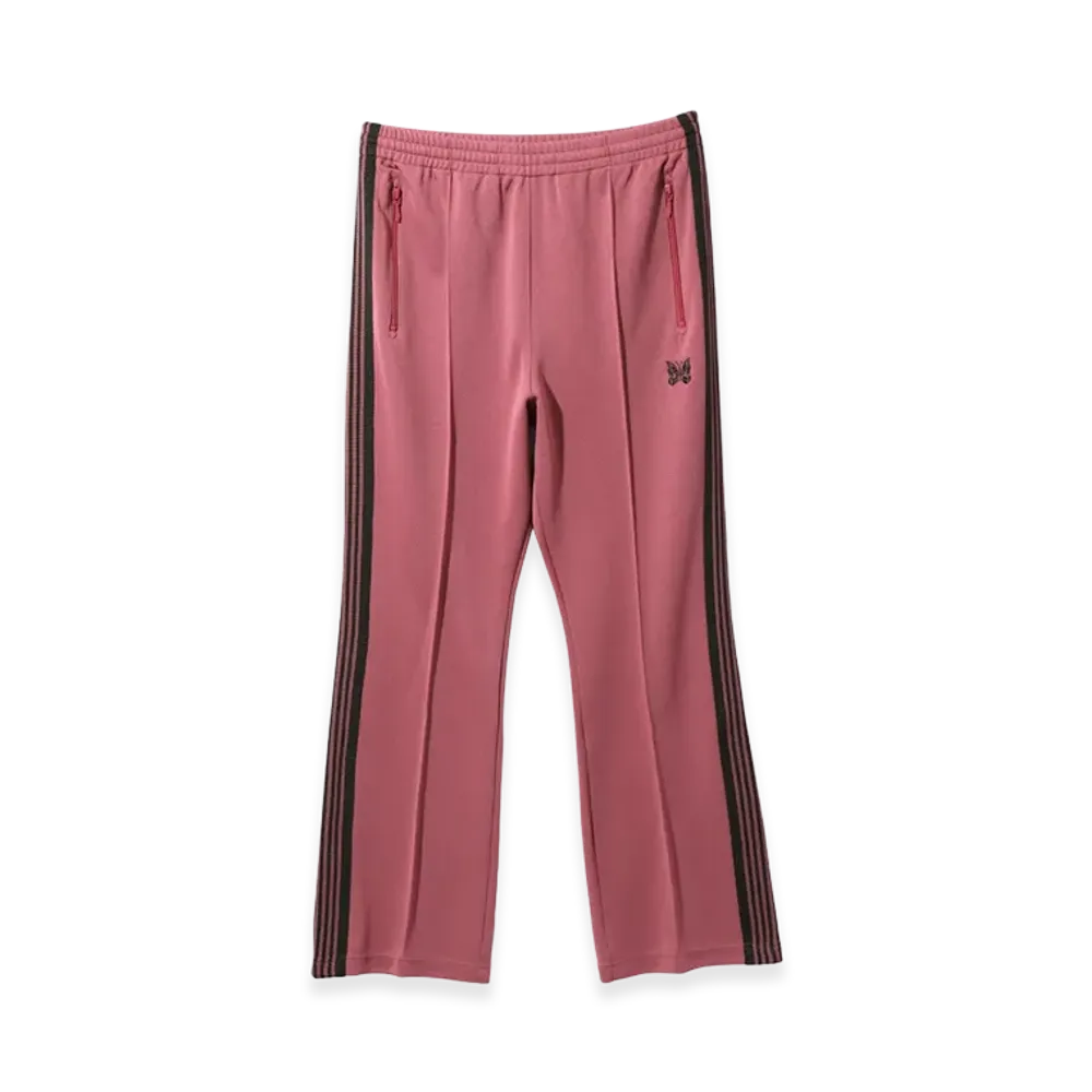 NEEDLES Boot-Cut Track Pants Poly Smooth "Smoke Pink"