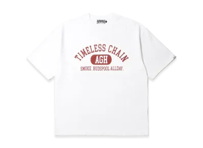 APHRODITEGANG x BUDSPOOL TCS College Logo S/S Tee "White"