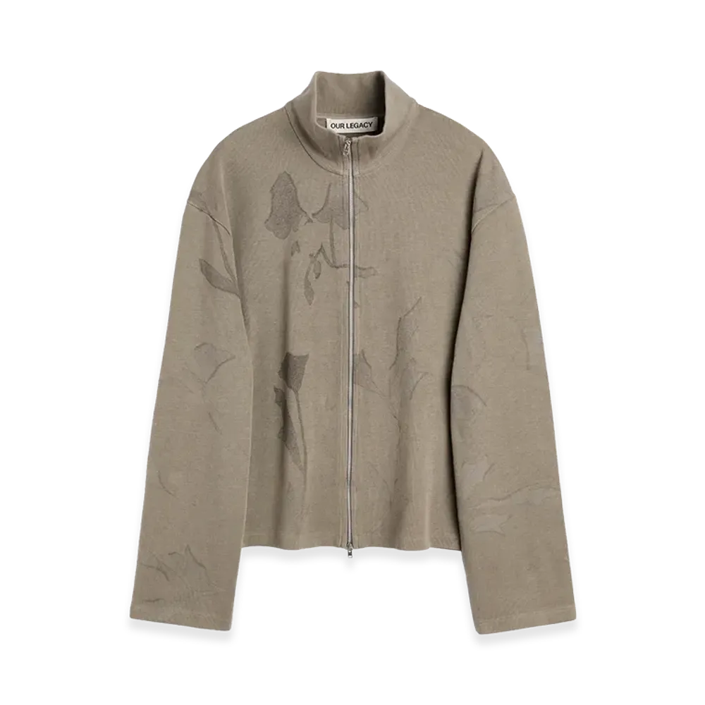 OUR LEGACY Shrunken Fullzip "Silt Flower Athletic Rib"