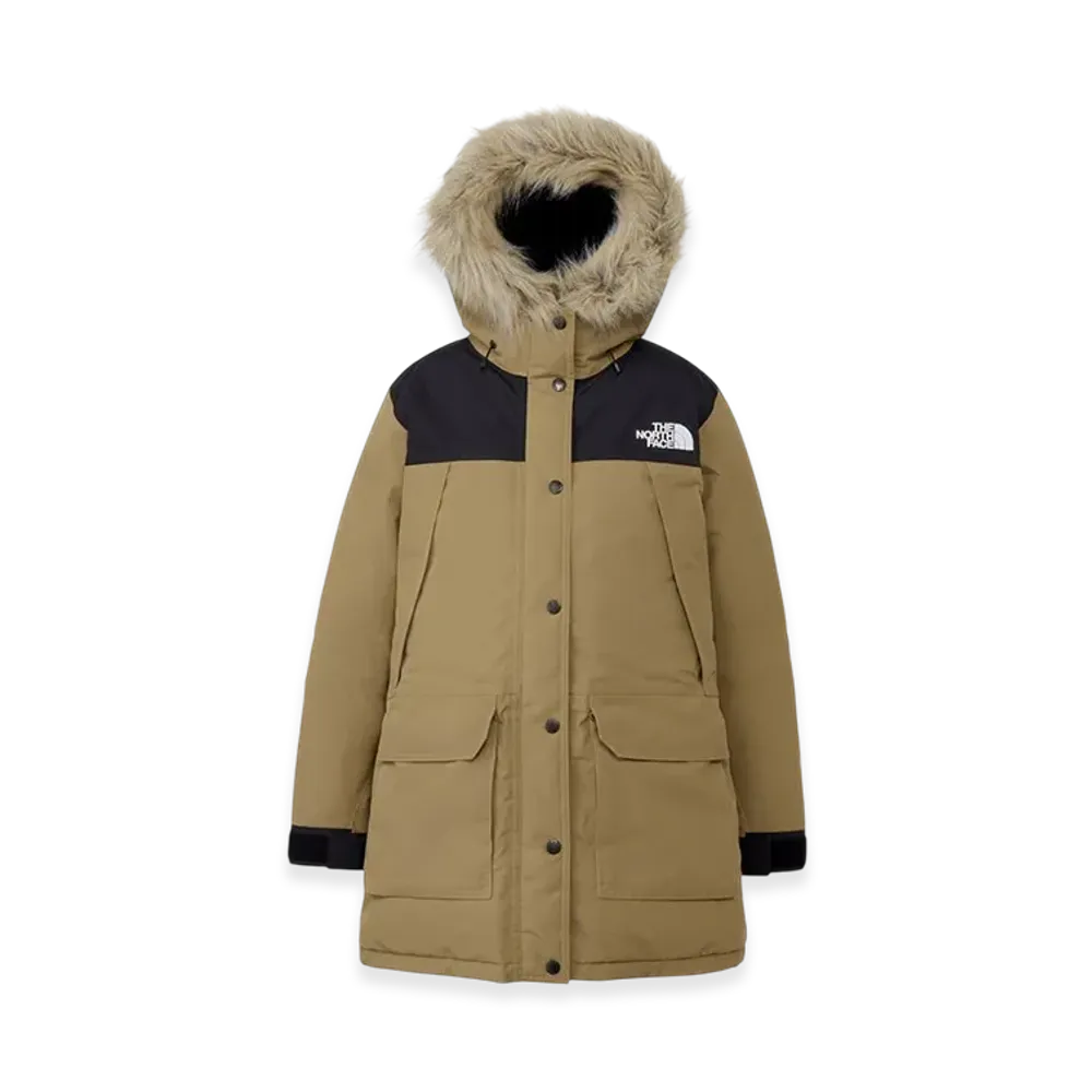 The North Face Mountain Down Coat "Black/Classic Khaki"