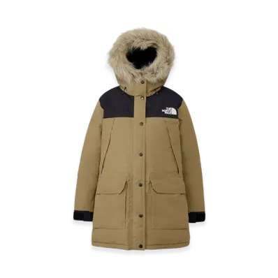 The North Face Mountain Down Coat "Black/Classic Khaki"