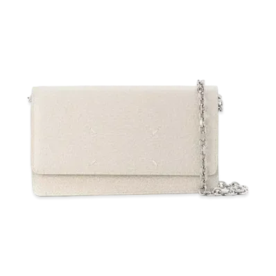 Maison Margiela Leather Chain Wallet "Light Grey"