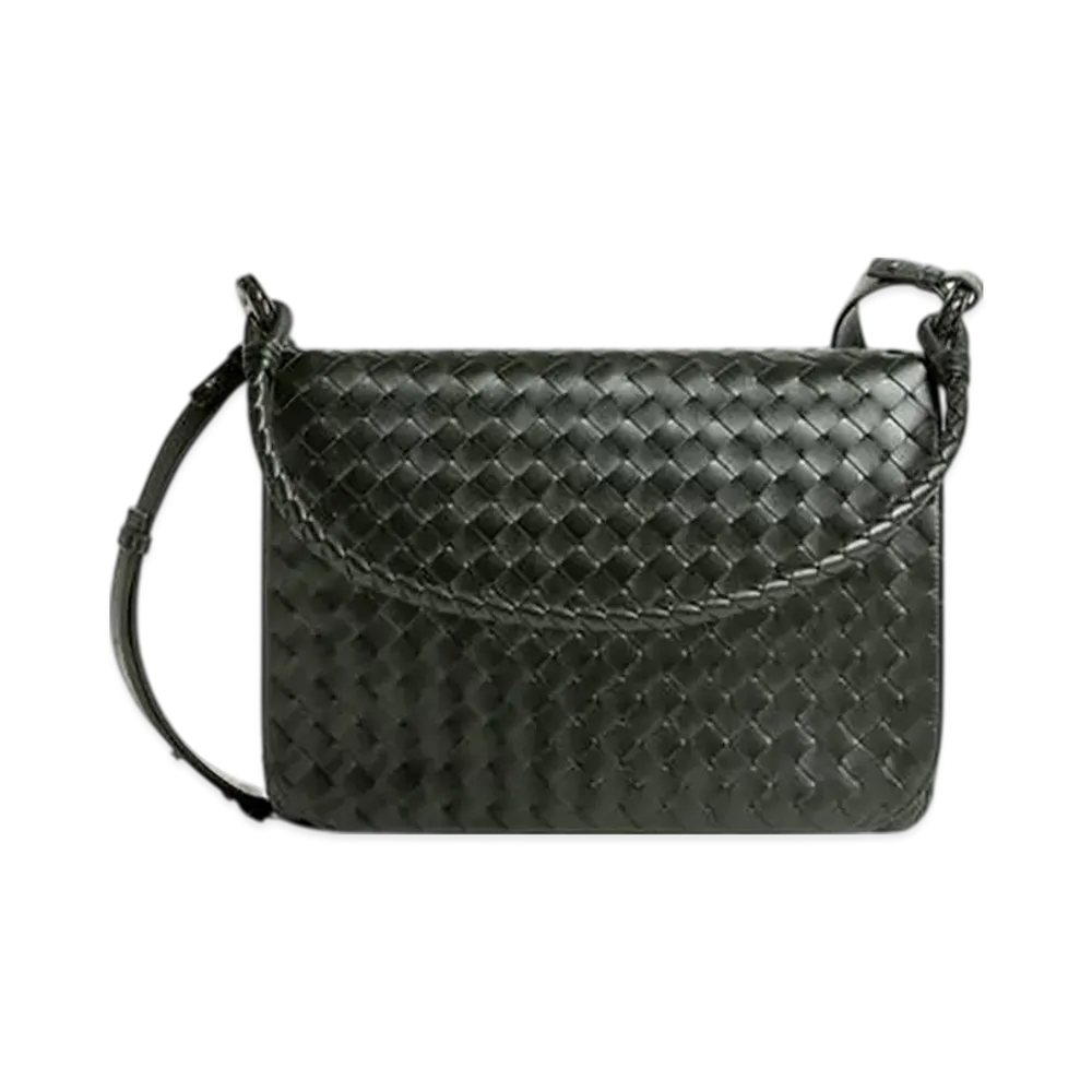 Bottega Veneta Swing Messenger "Dark Green"