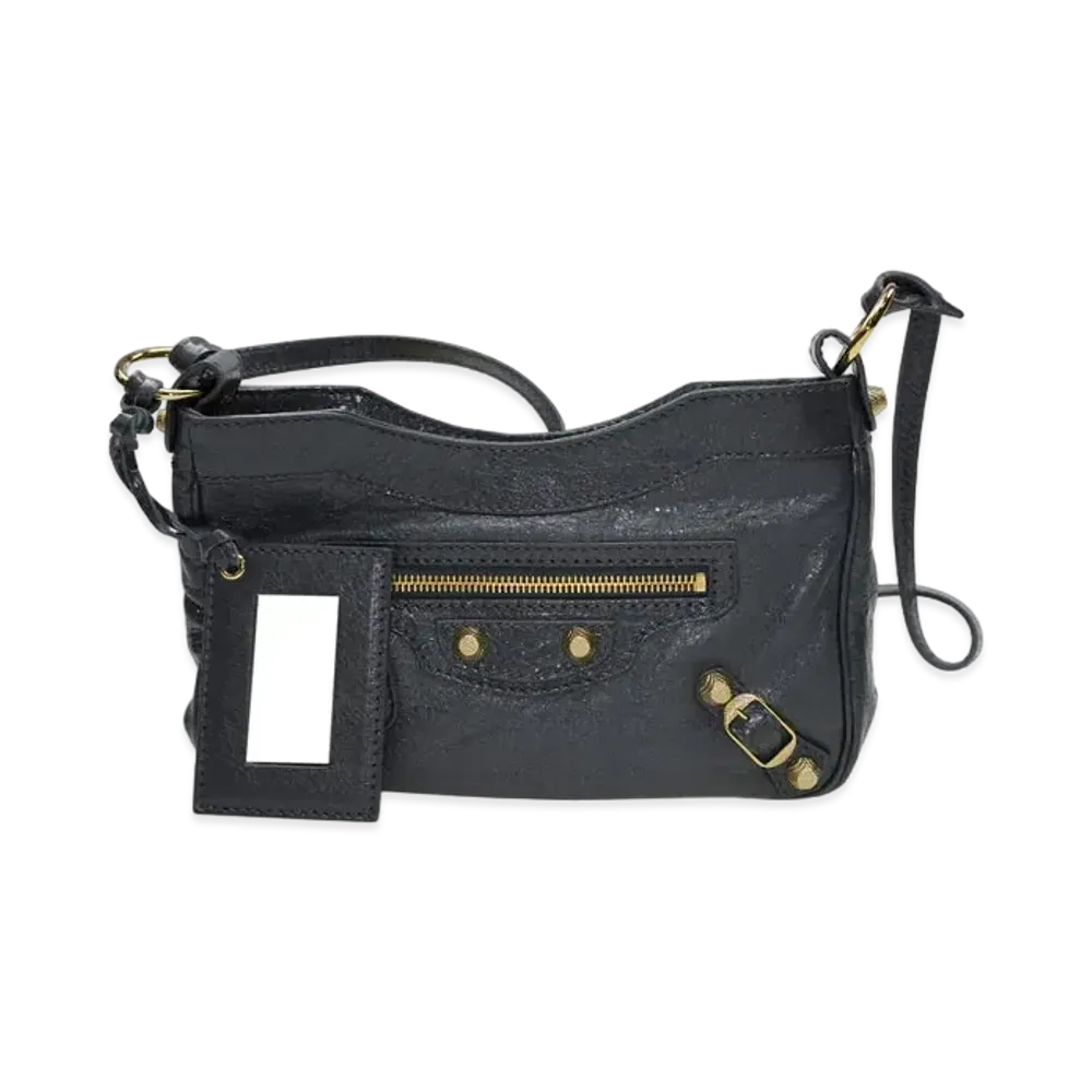 BALENCIAGA Handbag Lambskin "Dark Grey"