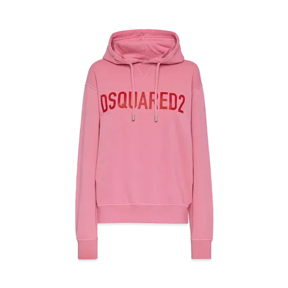 Dsquared2 Cool Fit Hoodie Sweatshirt #2 "Rose Pink"