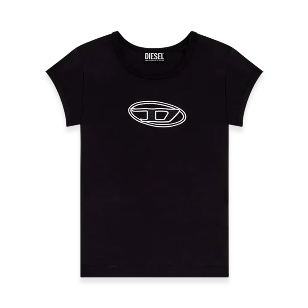 Diesel T-Angie T-Shirts "Black White"