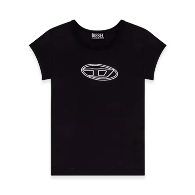 Diesel T-Angie T-Shirts "Black White"