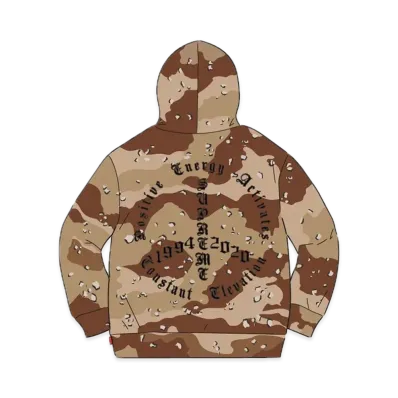 Supreme Peace Hooded Sweatshirt "Chocolate chip camo"