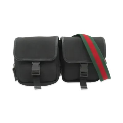 GUCCI Belt Bag Sherry Nylon "Black"