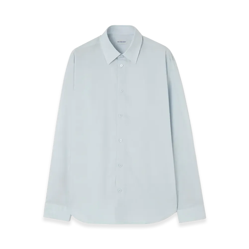 Burberry Cotton Shirt "Light Blue"