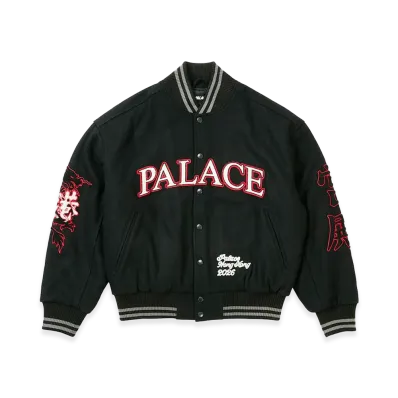 PALACE Hong Kong Varsity Jacket "Black"