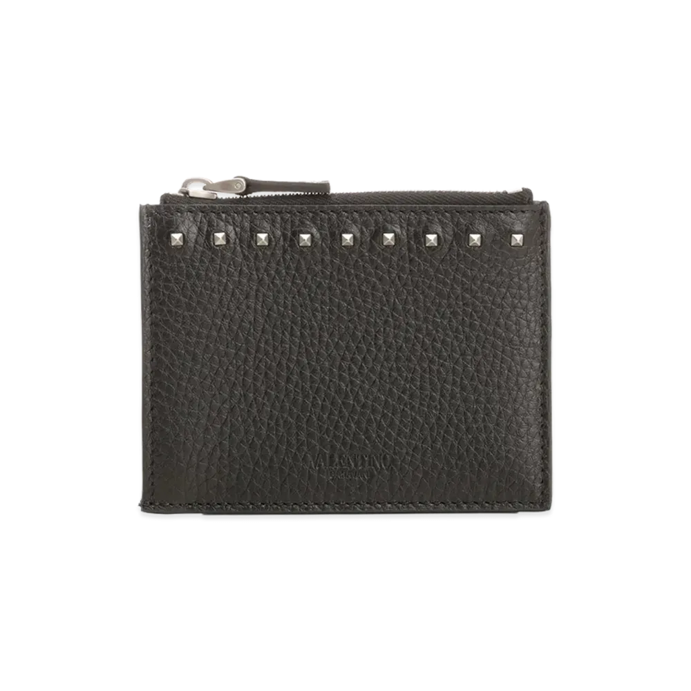 Valentino Rockstud Card Holder "Black"
