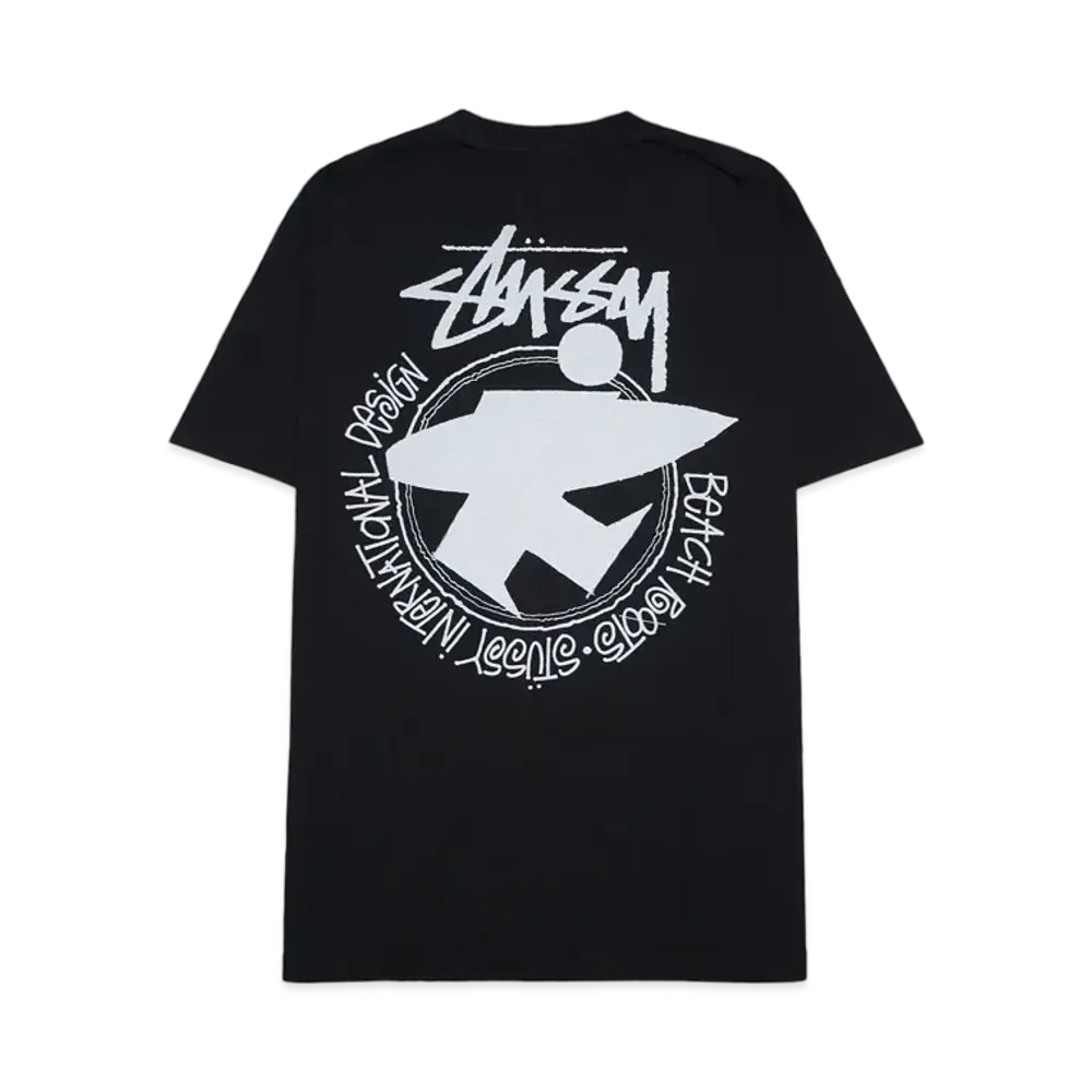 Stussy BEACH ROOTS PIGMENT DYED TEE "Black"
