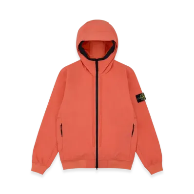 Stone Island 40427 Light Soft Shell Hooded Blouson - 22SS "Orange"
