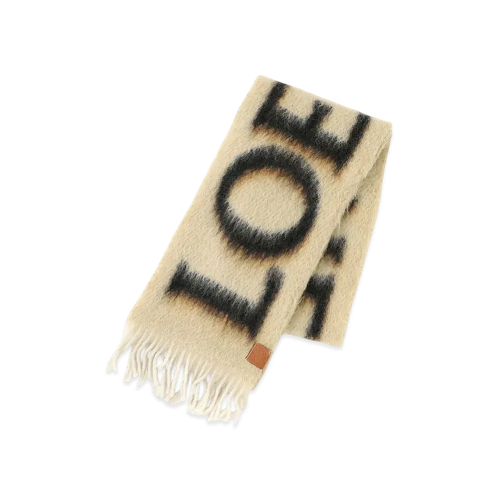 LOEWE Scarf "Camel/Black"