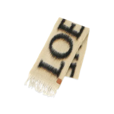 LOEWE Scarf "Camel/Black"