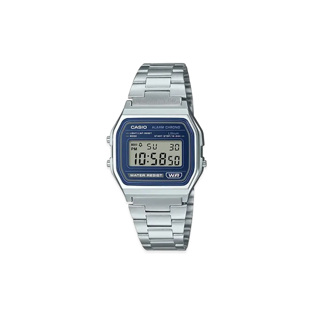 Casio Classic A158WEA-2JF "Silver/Blue"