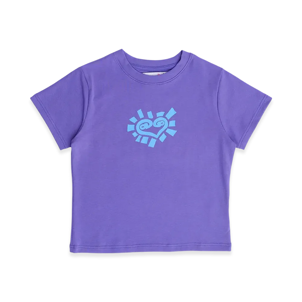 MIN-NANO x ADWYSD Baby Heart Tee "Purple"