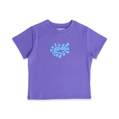 MIN-NANO x ADWYSD Baby Heart Tee "Purple"