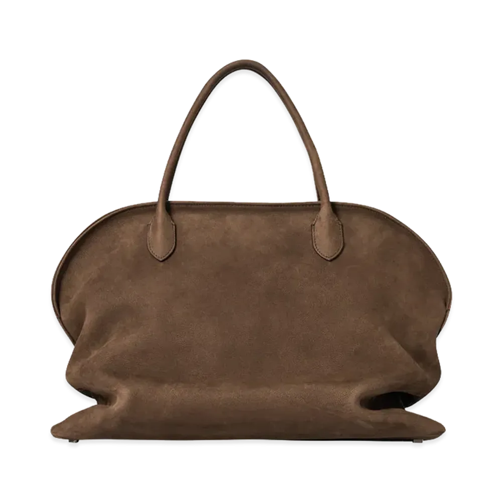 The Row Women's Agnes 15 Leather Bag "Nuez"