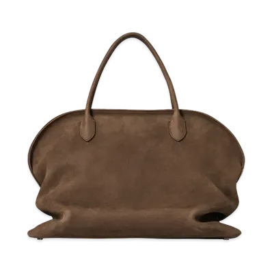 The Row Women's Agnes 15 Leather Bag "Nuez"