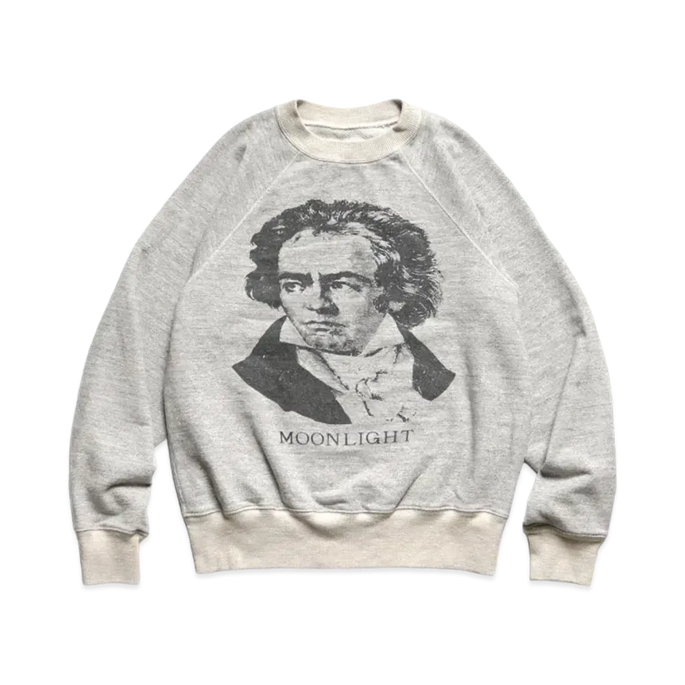 KAPITAL TOP BEAUTYY RAGLAN CREW SWEAT (BEETHOVEN MOON LIGHT) "Gray"