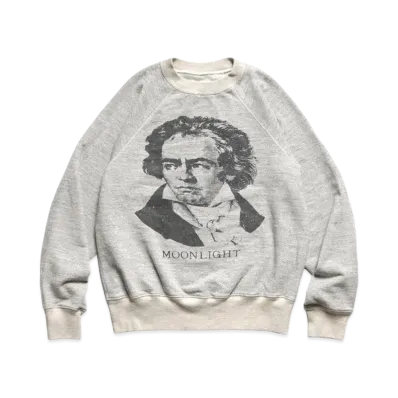 KAPITAL TOP BEAUTYY RAGLAN CREW SWEAT (BEETHOVEN MOON LIGHT) "Gray"