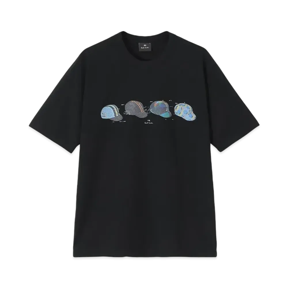 Paul Smith Cycling Caps Tee "Black"