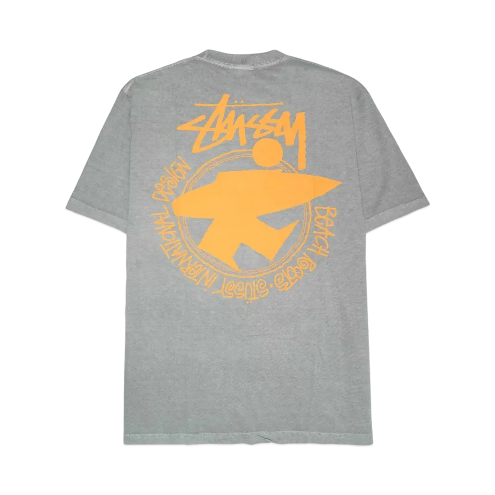 Stussy BEACH ROOTS PIGMENT DYED TEE "Grey"