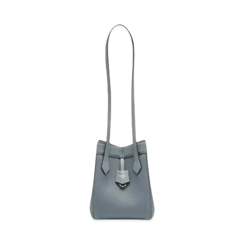FENDI Origami Mini Leather Mini Bag That Can Be Transformed "Blue"