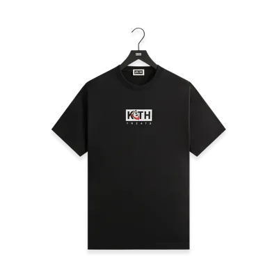 Kith Treats x Kellogg's Frosted Flakes Cereal & Tony the Tiger Classic Logo Tee "Black"