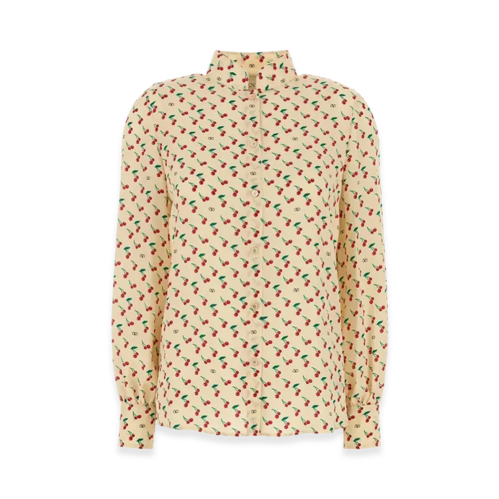 Valentino Women's Crepe Shirt "Printed"