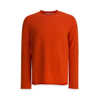 COMME des GARCONS SHIRT Wool Crewneck Sweater "Orange"