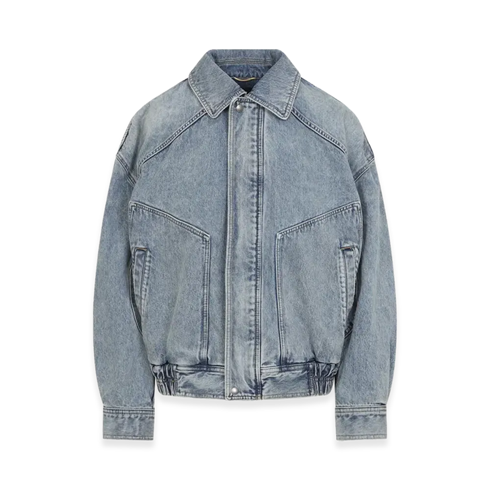 Saint Laurent Women's Denim Jacket "Light Blue"