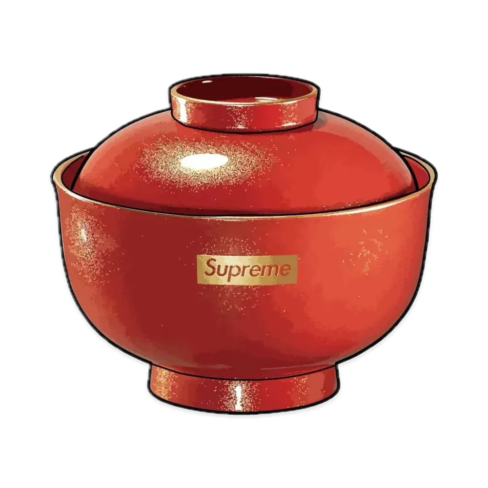 Supreme x Zoni Glitter Bowl "Red"