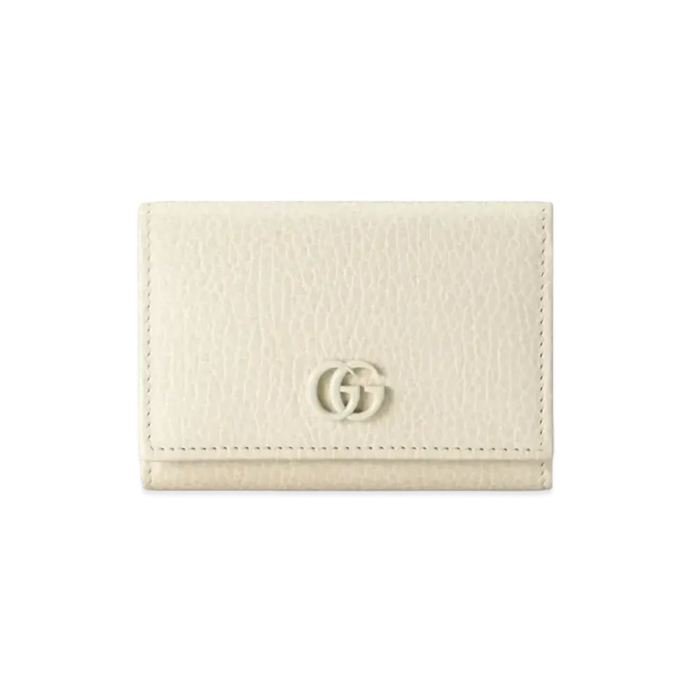 GUCCI GG Marmont Medium Card Case Wallet "White"